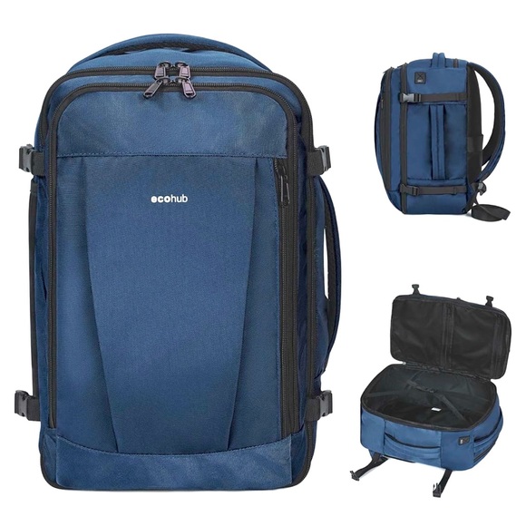 ECO HUB - Travel Backpack 🎒, Navy Blue, NWOT - Picture 1 of 14